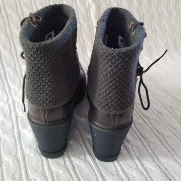 NWOT Timberland Kellis Mid Fold Down Boots 7 Brown Olive - Picture 6 of 10